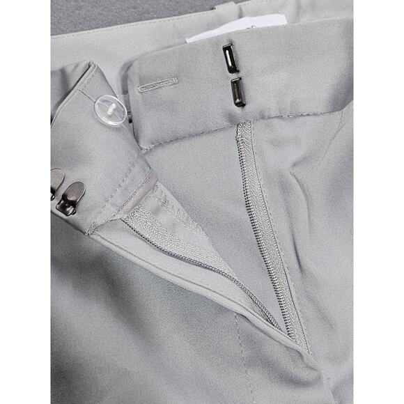 Liz Claiborne Pants Womens 16 Gray Ankle Length Slim Leg Mid Rise Dress Pants - Picture 6 of 13
